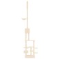 vidaXL Kratzbaum Deckenhoch Creme 268,5-294,5 cm vidaXL Kratzbaum Deckenhoch Creme 268,5-294,5 cm