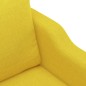 vidaXL 3-tlg. Sofagarnitur mit Kissen Hellgelb Stoff vidaXL 3-tlg. Sofagarnitur mit Kissen Hellgelb Stoff