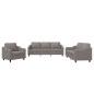 vidaXL 3-tlg. Sofagarnitur mit Kissen Taupe Stoff vidaXL 3-tlg. Sofagarnitur mit Kissen Taupe Stoff
