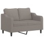 vidaXL 3-tlg. Sofagarnitur mit Kissen Taupe Stoff vidaXL 3-tlg. Sofagarnitur mit Kissen Taupe Stoff
