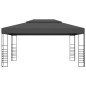 vidaXL Pavillon mit LED-Lichterkette 3x4 m Anthrazit vidaXL Pavillon mit LED-Lichterkette 3x4 m Anthrazit