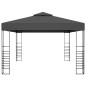 vidaXL Pavillon mit LED-Lichterkette 3x4 m Anthrazit vidaXL Pavillon mit LED-Lichterkette 3x4 m Anthrazit