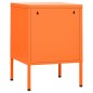 vidaXL Nachttische 2 Stk. Orange 35x35x51 cm Stahl vidaXL Nachttische 2 Stk. Orange 35x35x51 cm Stahl