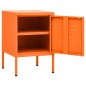 vidaXL Nachttische 2 Stk. Orange 35x35x51 cm Stahl vidaXL Nachttische 2 Stk. Orange 35x35x51 cm Stahl