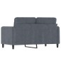 vidaXL 2-Sitzer-Sofa Dunkelgrau 120 cm Samt vidaXL 2-Sitzer-Sofa Dunkelgrau 120 cm Samt