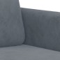 vidaXL 2-Sitzer-Sofa Dunkelgrau 120 cm Samt vidaXL 2-Sitzer-Sofa Dunkelgrau 120 cm Samt