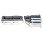 vidaXL 6-tlg. Paletten-Lounge-Set mit Kissen in Grau Holz vidaXL 6-tlg. Paletten-Lounge-Set mit Kissen in Grau Holz