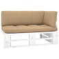 vidaXL Outdoor-Ecksofa Paletten Kiefernholz Imprägniert Weiß vidaXL Outdoor-Ecksofa Paletten Kiefernholz Imprägniert Weiß