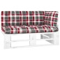 vidaXL Outdoor-Ecksofa Paletten Kiefernholz Imprägniert Weiß vidaXL Outdoor-Ecksofa Paletten Kiefernholz Imprägniert Weiß