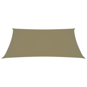 vidaXL Sonnensegel Oxford-Gewebe Rechteckig 2x3,5 m Beige