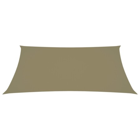 vidaXL Sonnensegel Oxford-Gewebe Rechteckig 2x3,5 m Beige
