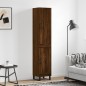 Highboard Braun Eichen-Optik 34,5x34x180 cm Holzwerkstoff Highboard Braun Eichen-Optik 34,5x34x180 cm Holzwerkstoff