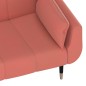 vidaXL Schlafsofa 2-Sitzer mit 2 Kissen Rosa Samt vidaXL Schlafsofa 2-Sitzer mit 2 Kissen Rosa Samt