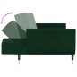 vidaXL Schlafsofa 2-Sitzer mit 2 Kissen Dunkelgrün Samt vidaXL Schlafsofa 2-Sitzer mit 2 Kissen Dunkelgrün Samt