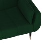 vidaXL Schlafsofa 2-Sitzer mit 2 Kissen Dunkelgrün Samt vidaXL Schlafsofa 2-Sitzer mit 2 Kissen Dunkelgrün Samt