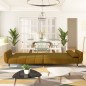 vidaXL Schlafsofa 2-Sitzer mit 2 Kissen Braun Samt vidaXL Schlafsofa 2-Sitzer mit 2 Kissen Braun Samt