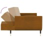 vidaXL Schlafsofa 2-Sitzer mit 2 Kissen Braun Samt vidaXL Schlafsofa 2-Sitzer mit 2 Kissen Braun Samt