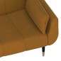 vidaXL Schlafsofa 2-Sitzer mit 2 Kissen Braun Samt vidaXL Schlafsofa 2-Sitzer mit 2 Kissen Braun Samt