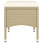 vidaXL 9-tlg. Garten-Essgruppe Poly Rattan Beige vidaXL 9-tlg. Garten-Essgruppe Poly Rattan Beige