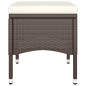 vidaXL 5-tlg. Bistro-Set Poly-Rattan und Hartglas Braun vidaXL 5-tlg. Bistro-Set Poly-Rattan und Hartglas Braun