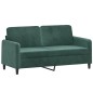 vidaXL 2-Sitzer-Sofa Dunkelgrün 140 cm Samt vidaXL 2-Sitzer-Sofa Dunkelgrün 140 cm Samt