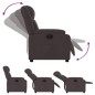 vidaXL Relaxsessel Dunkelbraun Stoff vidaXL Relaxsessel Dunkelbraun Stoff
