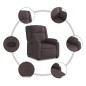 vidaXL Relaxsessel Dunkelbraun Stoff vidaXL Relaxsessel Dunkelbraun Stoff