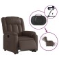 vidaXL Relaxsessel mit Aufstehhilfe Elektrisch Braun Kunstleder vidaXL Relaxsessel mit Aufstehhilfe Elektrisch Braun Kunstleder
