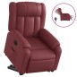 vidaXL Relaxsessel mit Aufstehhilfe Elektrisch Weinrot Kunstleder vidaXL Relaxsessel mit Aufstehhilfe Elektrisch Weinrot Kunstleder