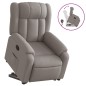 vidaXL Relaxsessel mit Aufstehhilfe Taupe Stoff vidaXL Relaxsessel mit Aufstehhilfe Taupe Stoff