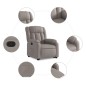 vidaXL Relaxsessel mit Aufstehhilfe Taupe Stoff vidaXL Relaxsessel mit Aufstehhilfe Taupe Stoff