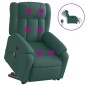 vidaXL Elektrischer Massagesessel mit Aufstehhilfe Dunkelgrün Stoff vidaXL Elektrischer Massagesessel mit Aufstehhilfe Dunkelgrün Stoff