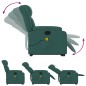 vidaXL Elektrischer Massagesessel mit Aufstehhilfe Dunkelgrün Stoff vidaXL Elektrischer Massagesessel mit Aufstehhilfe Dunkelgrün Stoff