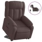 vidaXL Relaxsessel mit Aufstehhilfe Elektrisch Dunkelbraun Stoff vidaXL Relaxsessel mit Aufstehhilfe Elektrisch Dunkelbraun Stoff