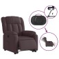 vidaXL Relaxsessel mit Aufstehhilfe Elektrisch Dunkelbraun Stoff vidaXL Relaxsessel mit Aufstehhilfe Elektrisch Dunkelbraun Stoff