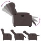vidaXL Relaxsessel mit Aufstehhilfe Elektrisch Dunkelbraun Stoff vidaXL Relaxsessel mit Aufstehhilfe Elektrisch Dunkelbraun Stoff