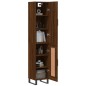 Highboard Braun Eichen-Optik 34,5x34x180 cm Holzwerkstoff Highboard Braun Eichen-Optik 34,5x34x180 cm Holzwerkstoff