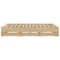 vidaXL Bettgestell mit Schubladen Sonoma-Eiche 200x200cm Holzwerkstoff vidaXL Bettgestell mit Schubladen Sonoma-Eiche 200x200cm Holzwerkstoff