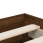 vidaXL Bettgestell mit Schubladen Braun Eichen-Optik 200x200 cm vidaXL Bettgestell mit Schubladen Braun Eichen-Optik 200x200 cm