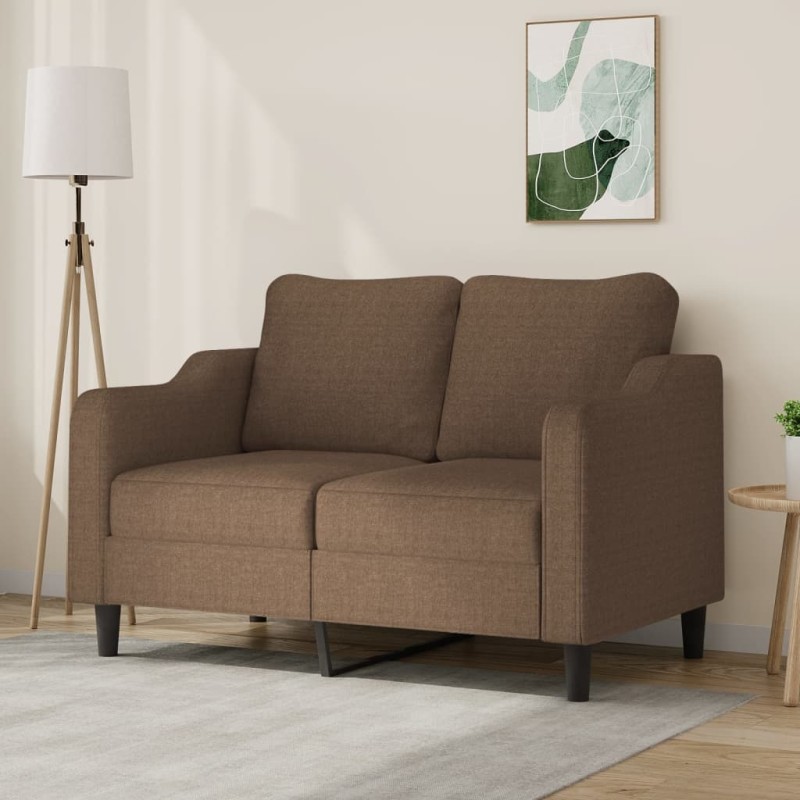 vidaXL 2-Sitzer-Sofa Braun 120 cm Stoff vidaXL 2-Sitzer-Sofa Braun 120 cm Stoff