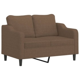 vidaXL 2-Sitzer-Sofa Braun 120 cm Stoff
