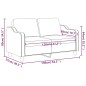 vidaXL 2-Sitzer-Sofa Braun 120 cm Stoff vidaXL 2-Sitzer-Sofa Braun 120 cm Stoff