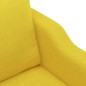 vidaXL 2-Sitzer-Sofa Hellgelb 120 cm Stoff vidaXL 2-Sitzer-Sofa Hellgelb 120 cm Stoff