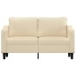 vidaXL 2-Sitzer-Sofa Creme 140 cm Stoff vidaXL 2-Sitzer-Sofa Creme 140 cm Stoff