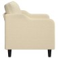 vidaXL 2-Sitzer-Sofa Creme 140 cm Stoff vidaXL 2-Sitzer-Sofa Creme 140 cm Stoff