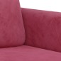vidaXL 2-Sitzer-Sofa Weinrot 140 cm Samt vidaXL 2-Sitzer-Sofa Weinrot 140 cm Samt