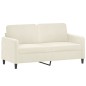 vidaXL 2-Sitzer-Sofa Creme 140 cm Samt vidaXL 2-Sitzer-Sofa Creme 140 cm Samt