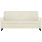 vidaXL 2-Sitzer-Sofa Creme 140 cm Samt vidaXL 2-Sitzer-Sofa Creme 140 cm Samt