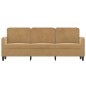 vidaXL 3-Sitzer-Sofa Braun 180 cm Samt vidaXL 3-Sitzer-Sofa Braun 180 cm Samt