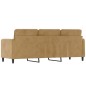 vidaXL 3-Sitzer-Sofa Braun 180 cm Samt vidaXL 3-Sitzer-Sofa Braun 180 cm Samt